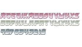 Kamikaze 3D Gradient Italic