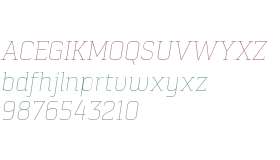 Pancetta Serif W01 Thin Italic