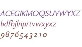 Ela Sans W01 Plain Italic