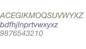 Helvetica Neue WGL Italic