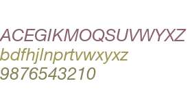 Helvetica Neue LT Std 56 Italic