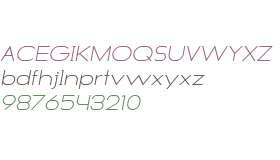 Roland Extra Light Expanded Italic