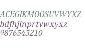 Generis Serif W01 Medium Italic