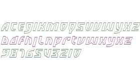 SF Retroesque Outline Italic V1