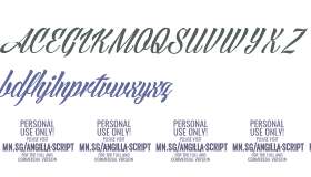 Angilla Script PERSONAL USE