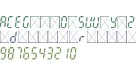 Plain 7-segment LCD