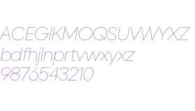 Duplet Open Thin Italic