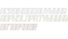 FODECUMBERS THIN ITALIC HOLOW