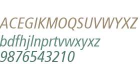 Frutiger Std 58 Condensed Italic