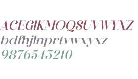 The Pablo Meganta Serif Italic