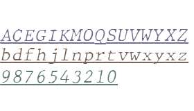 JMH Typewriter mono Fine Under Italic