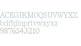 Residenz Serif Trial Thin Small