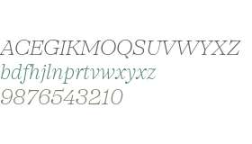 SFT Schrifted Serif TRIAL SH SH ExLight