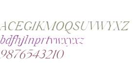 Silk Serif Light Italic