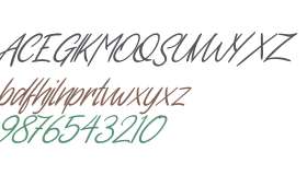Handwritten Italic