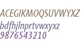 Agilita LT W04 Condensed Italic