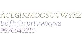 Modum W00 Light Italic