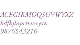 Adobe Garamond LT Italic