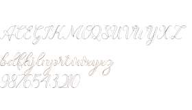 Dominica Calligraphy Outline
