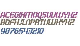 Exostencil Italic