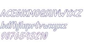 Oleander Cakes Outline Italic