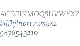 Brioni Text LCG ExtraLight Italic