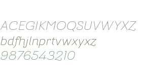 Barcis W01 Ext Light Italic