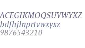 Satero Serif LT W04 Italic