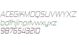 Zekton W00 Light Italic