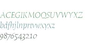 Humana Serif ITC TT LightItalic