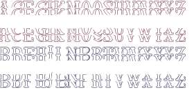 Vintage Monogram Stacked