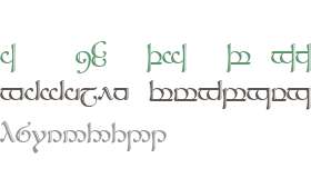 Tengwar Sindarin 2