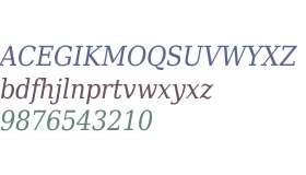 DejaVu Serif Condensed Italic V1