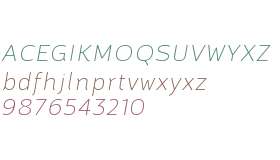 Brisko Sans W01 Thin Italic