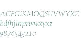 Humana Serif ITC Std Light Italic