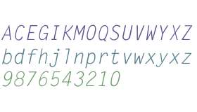 LetterGothic-Italic V2
