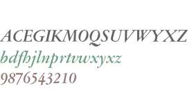 Garamont AMSTERDAM Medium Italic