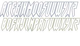 Opus Magnus Outline Condensed Italic