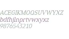 Xenois Serif W01 Light Italic