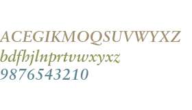 Classical Garamond Bold Italic