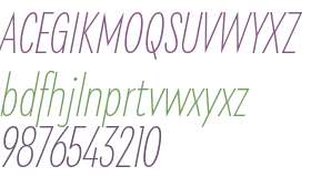 Galatea Thin Condensed Italic