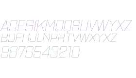 Gaz W00 UltraLight Italic