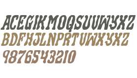 Black Gunk Expanded Italic
