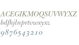 ITC New Baskerville Italic Old Style Figures