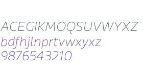 Riona Sans W01 Thin Italic