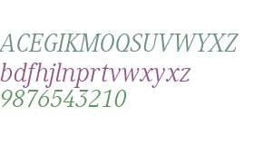 Generis Serif W01 Italic