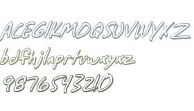 SF Grunge Sans Shadow Italic V1