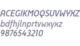 Egon Sans Condensed W01 Italic