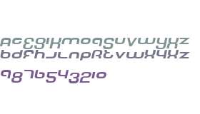 Tech Font Wide Italic