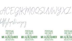 Alexander Lettering PERSONAL